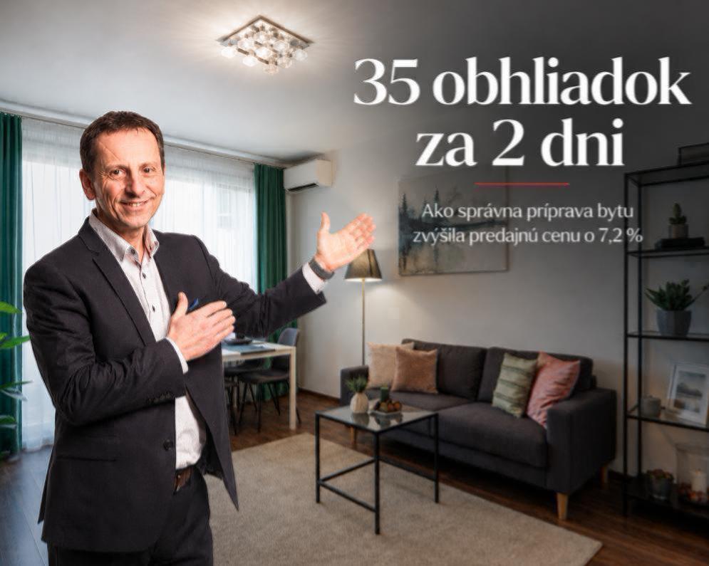 Ako správna príprava bytu priniesla 35 obhliadok za dva dni a zvýšila predajnú cenu o 7 %